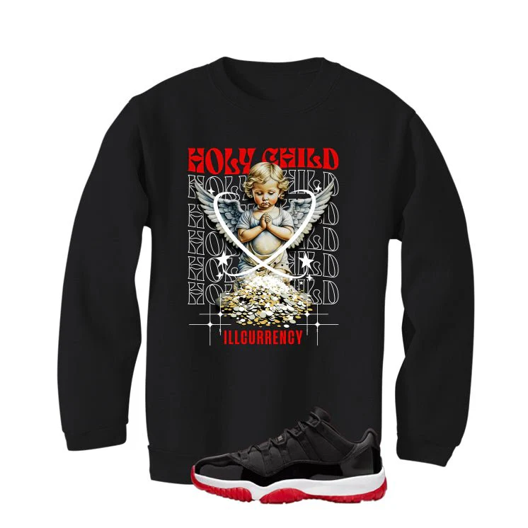Air Jordan 11 Low Bred Black T-Shirt (Holy Child)| illcurrency - Image 4