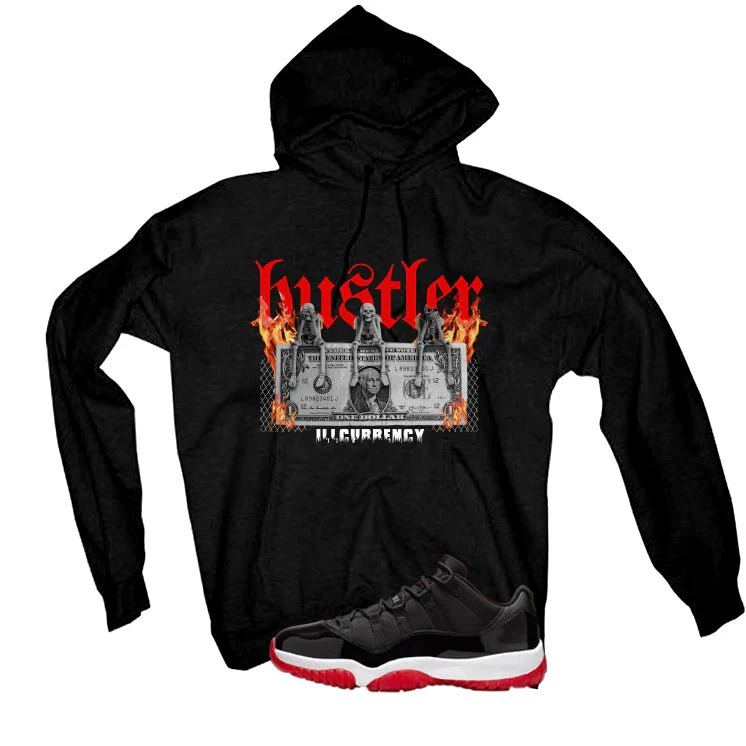 Air Jordan 11 Low Bred Black T-Shirt (See No Evil Hustler)| illcurrency - Image 3