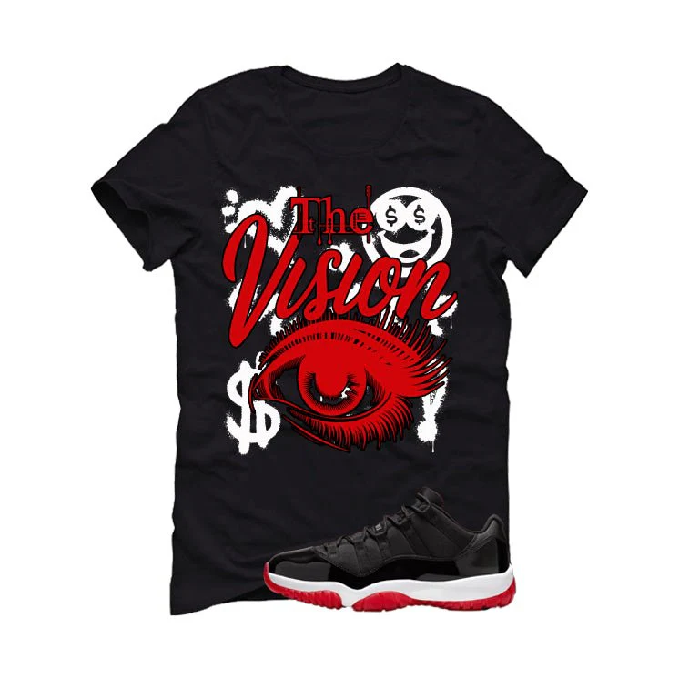 Air Jordan 11 Low Bred Black T-Shirt (The Vision)| illcurrency - Image 2