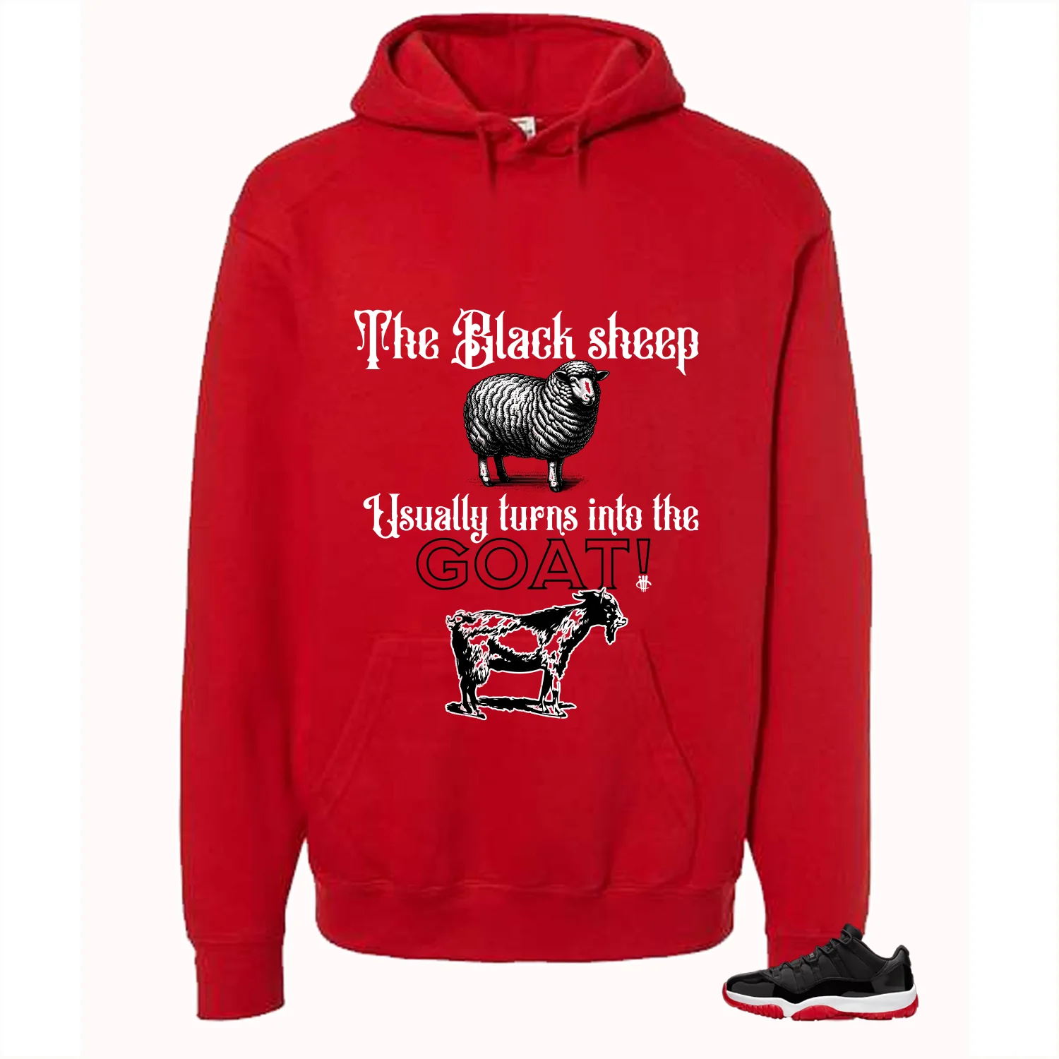 Air Jordan 11 Low Bred Red T-Shirt (the black sheep usually turns into the GOAT!)| illcurrency - Image 3