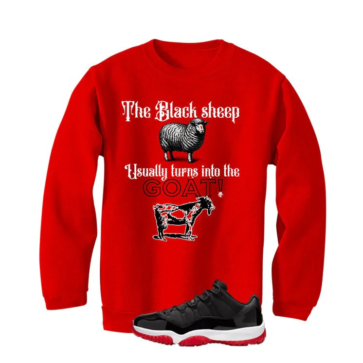Air Jordan 11 Low Bred Red T-Shirt (the black sheep usually turns into the GOAT!)| illcurrency - Image 4