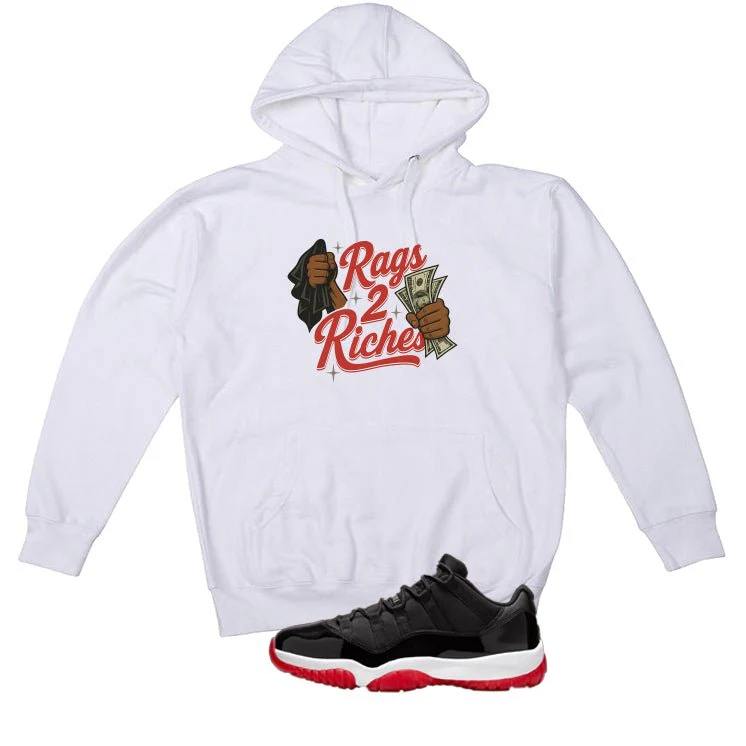 Air Jordan 11 Low Bred White T-Shirt (rags 2 riches)| illcurrency - Image 3