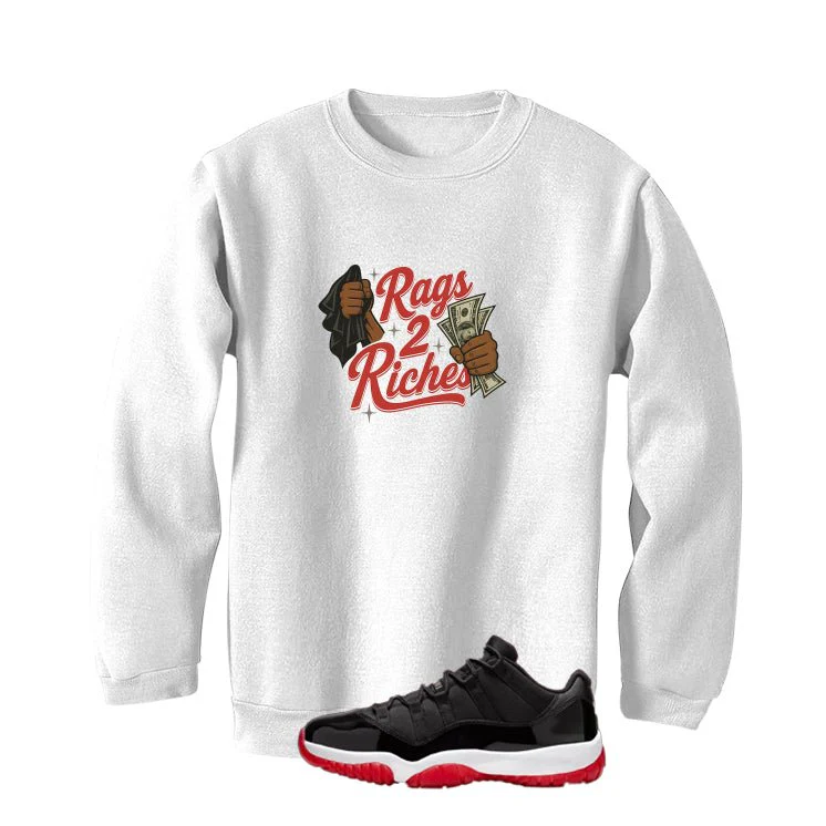 Air Jordan 11 Low Bred White T-Shirt (rags 2 riches)| illcurrency - Image 4