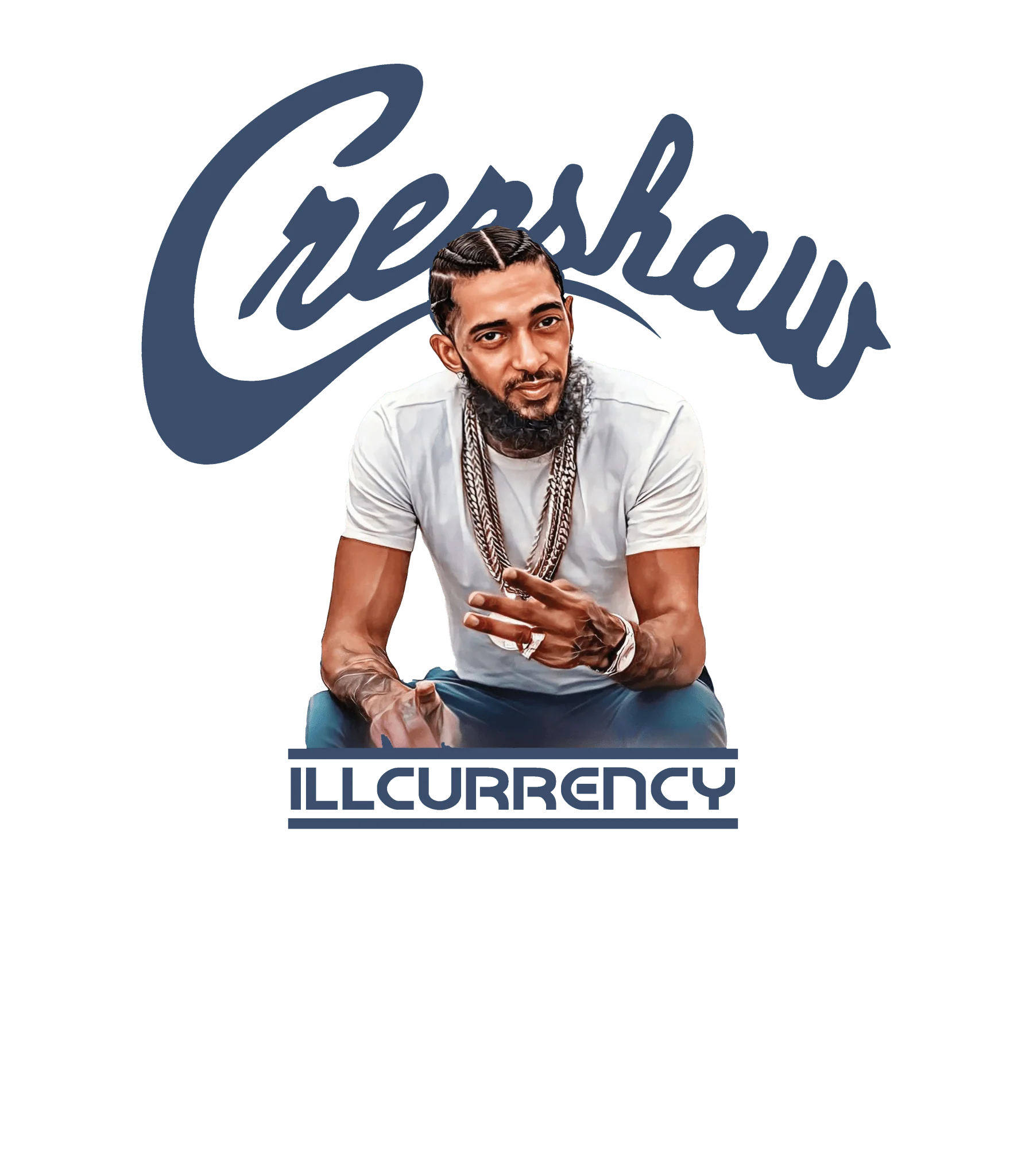 Air Jordan 11 Low Diffused Blue White T-Shirt (Crenshaw)| illcurrency