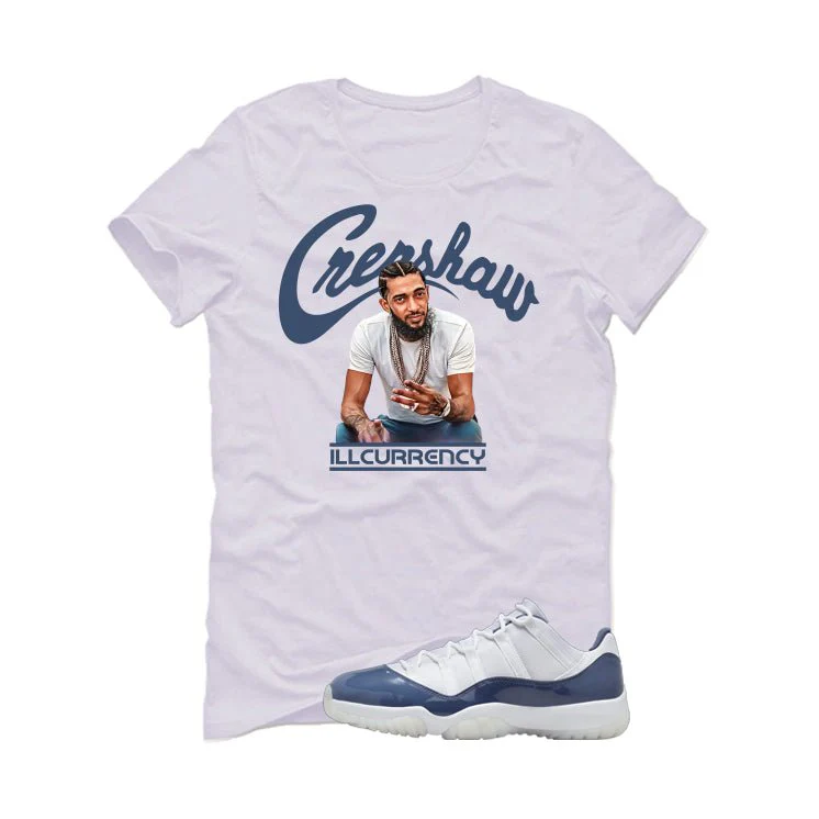 Air Jordan 11 Low Diffused Blue White T-Shirt (Crenshaw)| illcurrency - Image 2
