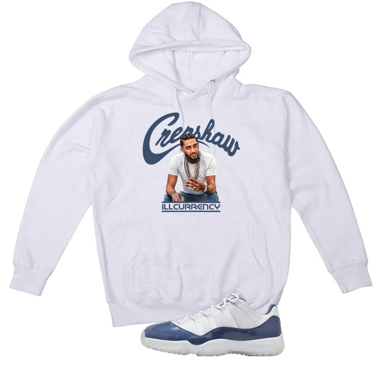 Air Jordan 11 Low Diffused Blue White T-Shirt (Crenshaw)| illcurrency - Image 3