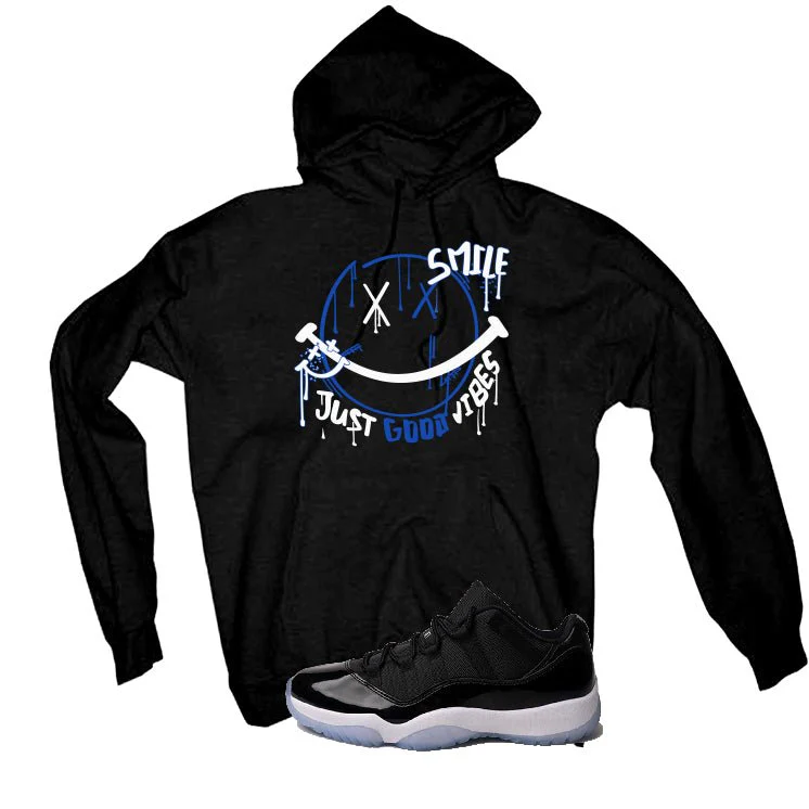Air Jordan 11 Low Space Jam Black T-Shirt (Smile)| illcurrency - Image 3