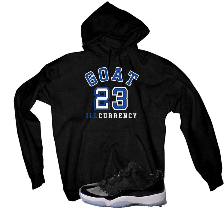 Air Jordan 11 Low “Space Jam” | illcurrency Black T-Shirt (GOAT 23) - Image 3