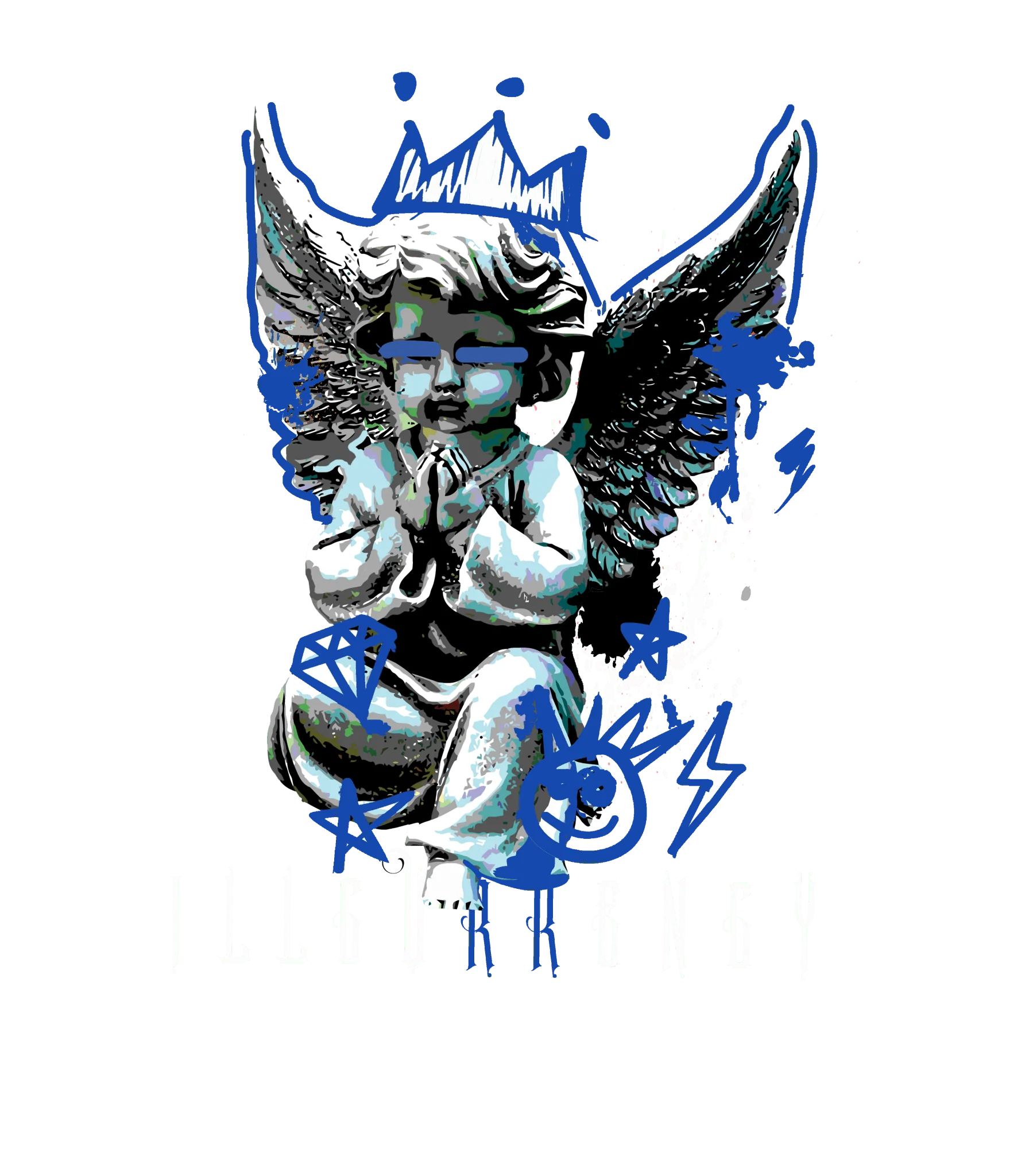 Air Jordan 11 Low “Space Jam” | illcurrency Black T-Shirt (Graffiti Angel)