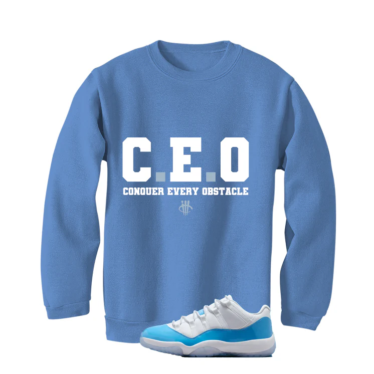 Air Jordan 11 Low University Blue Matching T-Shirt, Sweatshirts & Hoodies Carolina Blue T-Shirt (Ceo)| illcurrency - Image 4