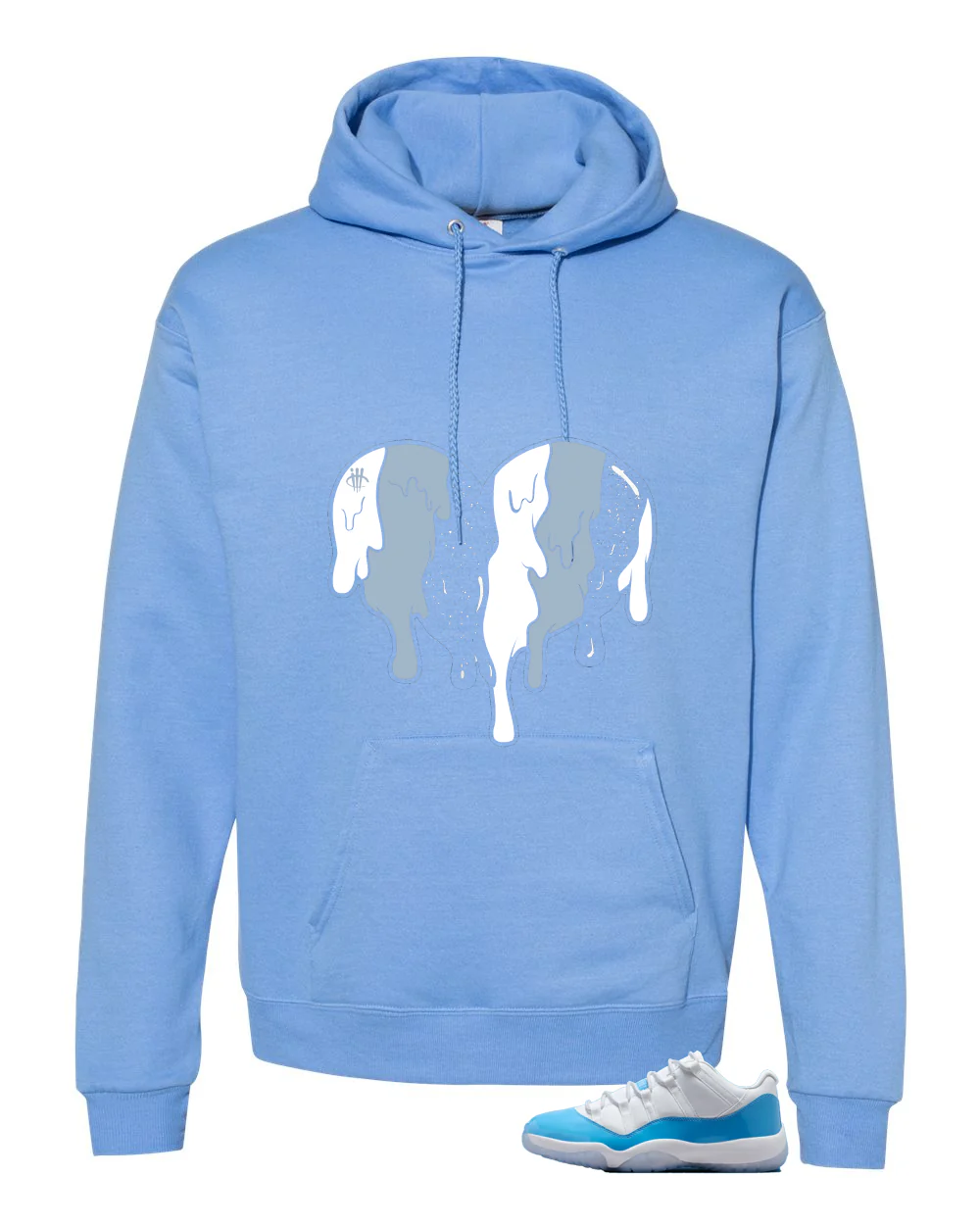 Air Jordan 11 Low University Blue Matching T-Shirt, Sweatshirts & Hoodies Carolina Blue T-Shirt (Heart)| illcurrency - Image 3
