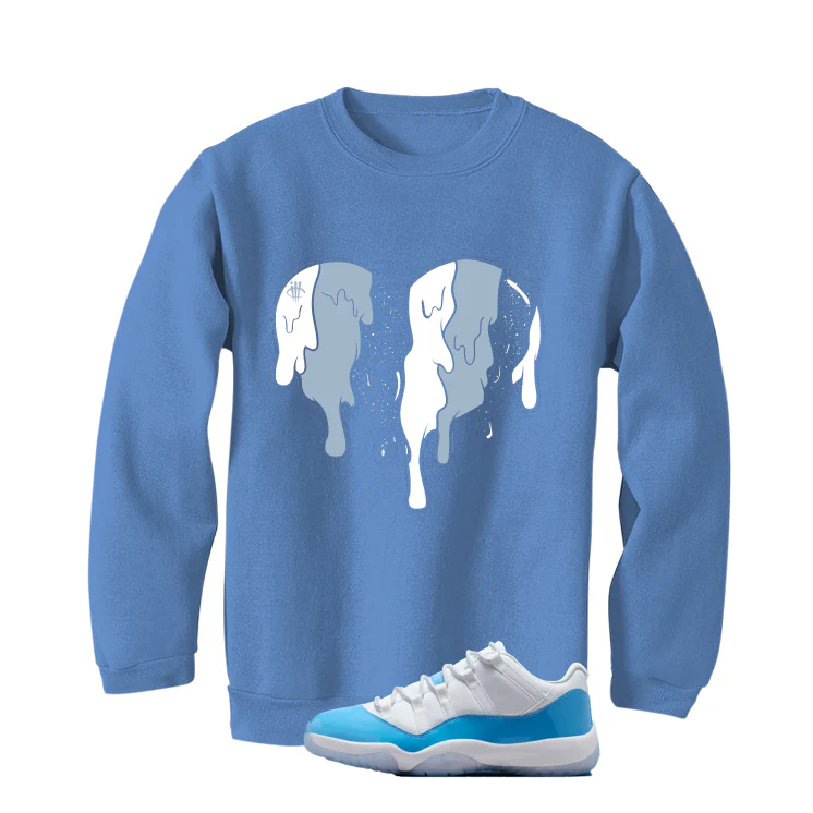Air Jordan 11 Low University Blue Matching T-Shirt, Sweatshirts & Hoodies Carolina Blue T-Shirt (Heart)| illcurrency - Image 4