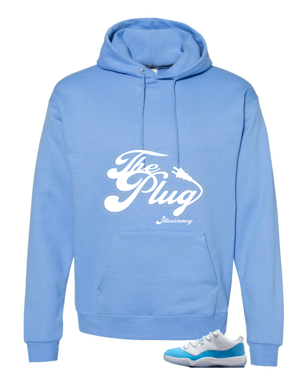 Air Jordan 11 Low University Blue Matching T-Shirt, Sweatshirts & Hoodies Carolina Blue T-Shirt (The Plug)| illcurrency - Image 3