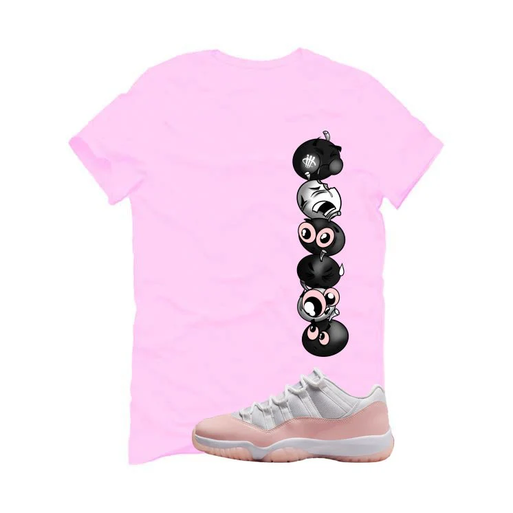 Air Jordan 11 Low WMNS Legend Pink Pink T-Shirt (Cherry Stack)| illcurrency - Image 2