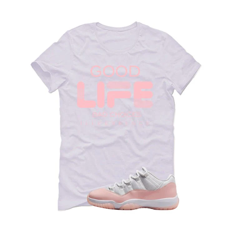 Air Jordan 11 Low WMNS Legend Pink White T-Shirt (Bad Choices)| illcurrency - Image 2