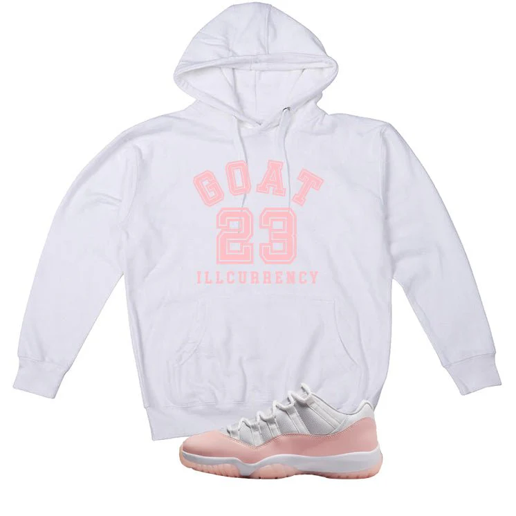 Air Jordan 11 Low WMNS Legend Pink White T-Shirt (GOAT 23)| illcurrency - Image 3