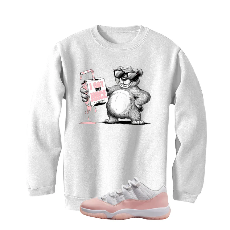 Air Jordan 11 Low WMNS Legend Pink White T-Shirt (I got the juice)| illcurrency - Image 4