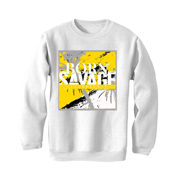 Air Jordan 11 Low WMNS “Yellow Snakeskin” White T-Shirt (SAVAGE) - Image 4