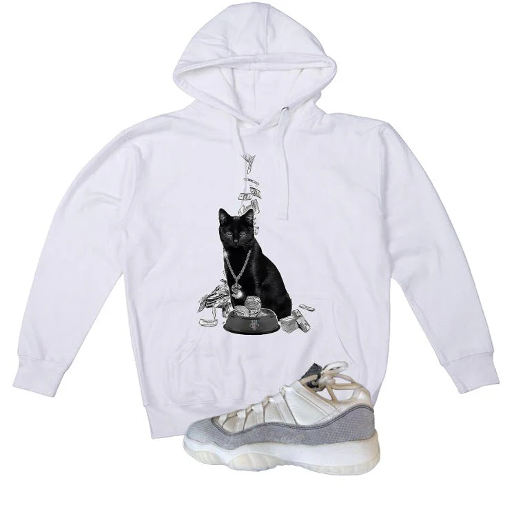 Air Jordan 11 Low Year Of The Snake White T-Shirt (Money Cat)| illcurrency - Image 3
