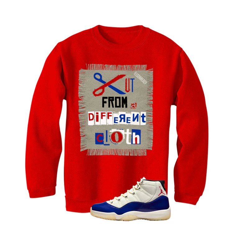 Air Jordan 11 Rare Air Matching T-Shirt, Sweatshirts & Hoodies Red T-Shirt (Cut from a different cloth)| illcurrency - Image 4