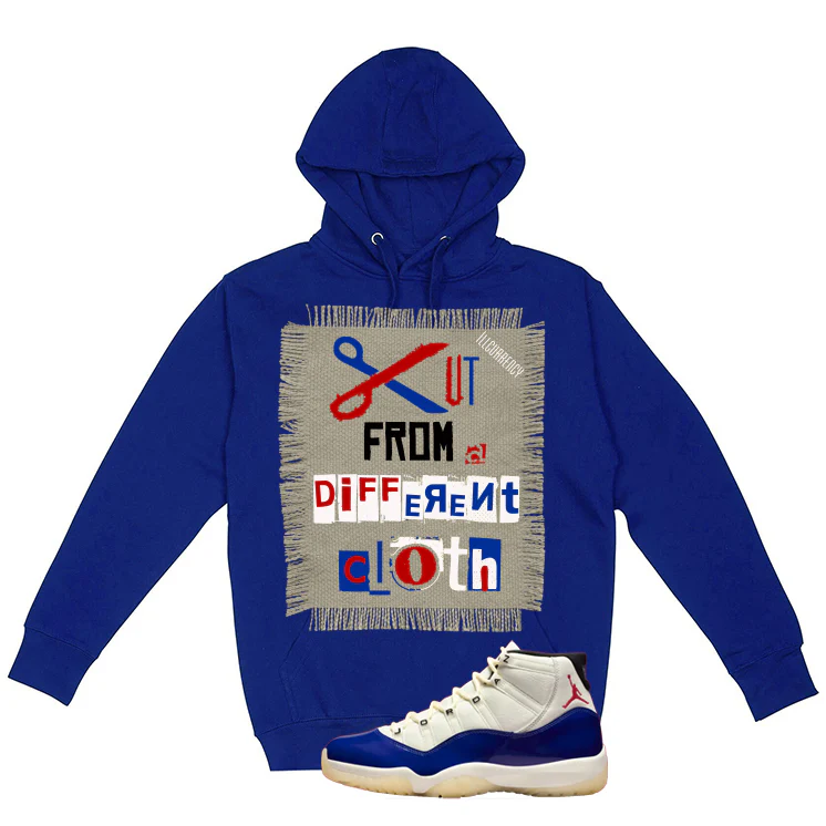 Air Jordan 11 Rare Air Matching T-Shirt, Sweatshirts & Hoodies Royal Blue T-Shirt (Cut from a different cloth)| illcurrency - Image 3