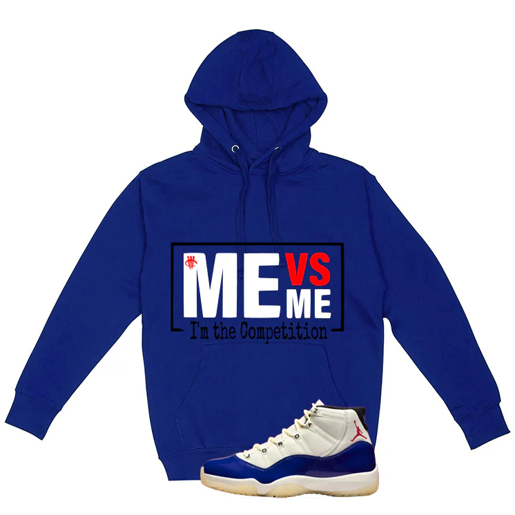 Air Jordan 11 Rare Air Matching T-Shirt, Sweatshirts & Hoodies Royal Blue T-Shirt (Me vs Me)| illcurrency - Image 3