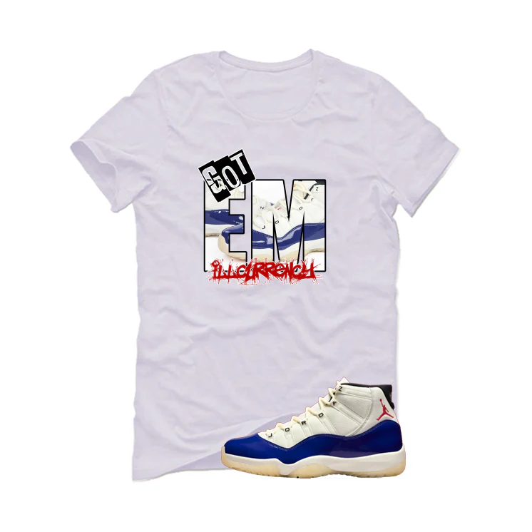 Air Jordan 11 Rare Air Matching T-Shirt, Sweatshirts & Hoodies White T-Shirt (GOT EM)| illcurrency - Image 2