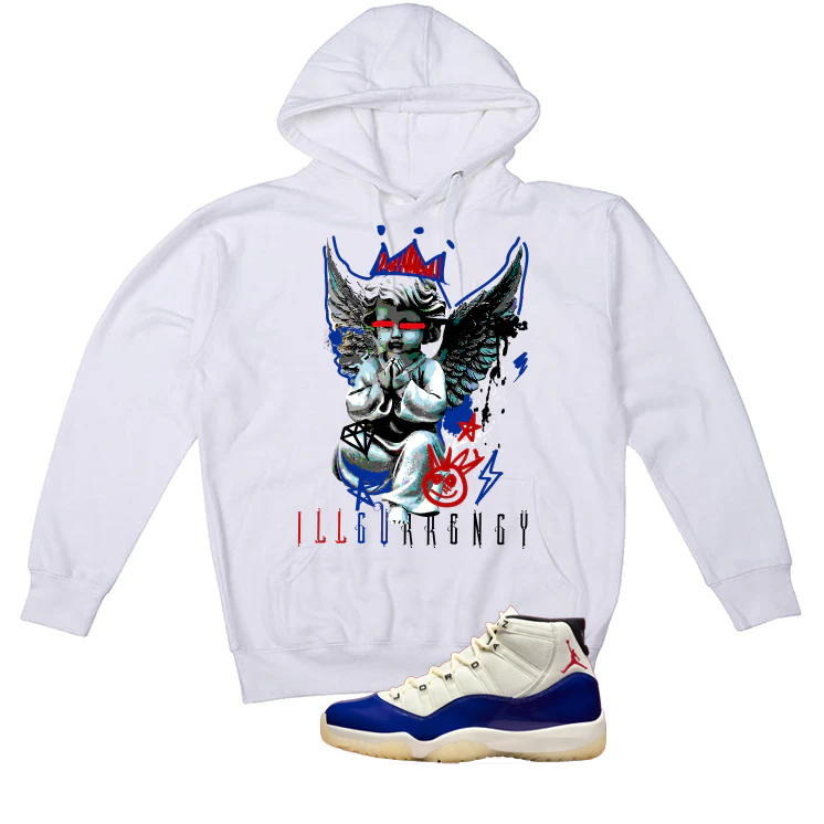Air Jordan 11 Rare Air Matching T-Shirt, Sweatshirts & Hoodies White T-Shirt (Graffiti Angel)| illcurrency - Image 3