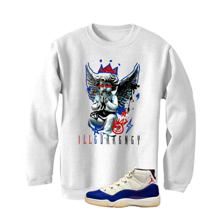Air Jordan 11 Rare Air Matching T-Shirt, Sweatshirts & Hoodies White T-Shirt (Graffiti Angel)| illcurrency - Image 4