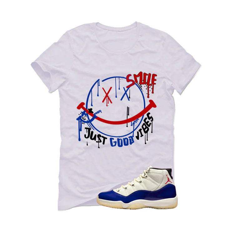 Air Jordan 11 Rare Air Matching T-Shirt, Sweatshirts & Hoodies White T-Shirt (Smile)| illcurrency - Image 2