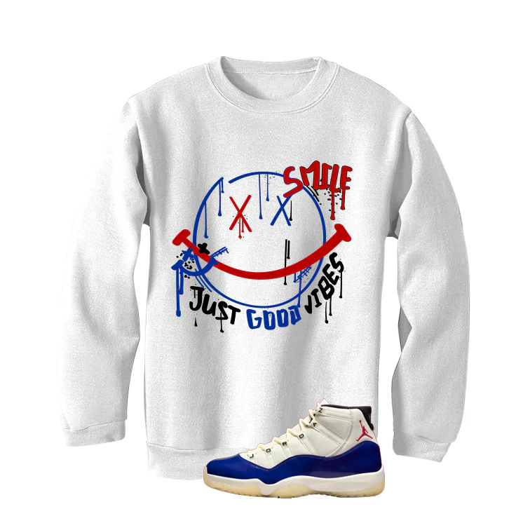Air Jordan 11 Rare Air Matching T-Shirt, Sweatshirts & Hoodies White T-Shirt (Smile)| illcurrency - Image 4