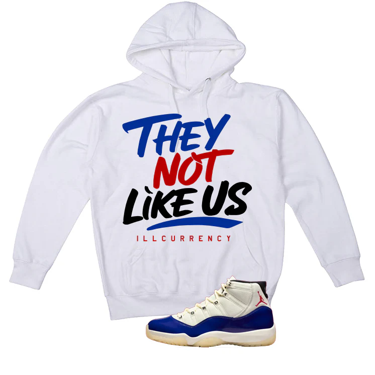 Air Jordan 11 Rare Air Matching T-Shirt, Sweatshirts & Hoodies White T-Shirt (They not like us)| illcurrency - Image 3