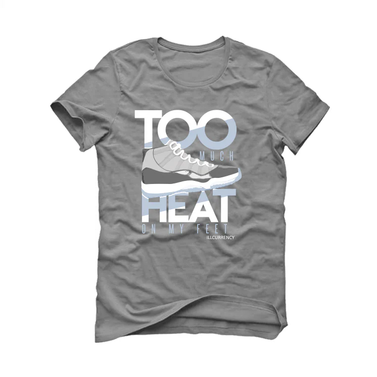 Air Jordan 11 Retro 'Cool Grey' 2021 Gray T-Shirt (too much heat) - Image 2