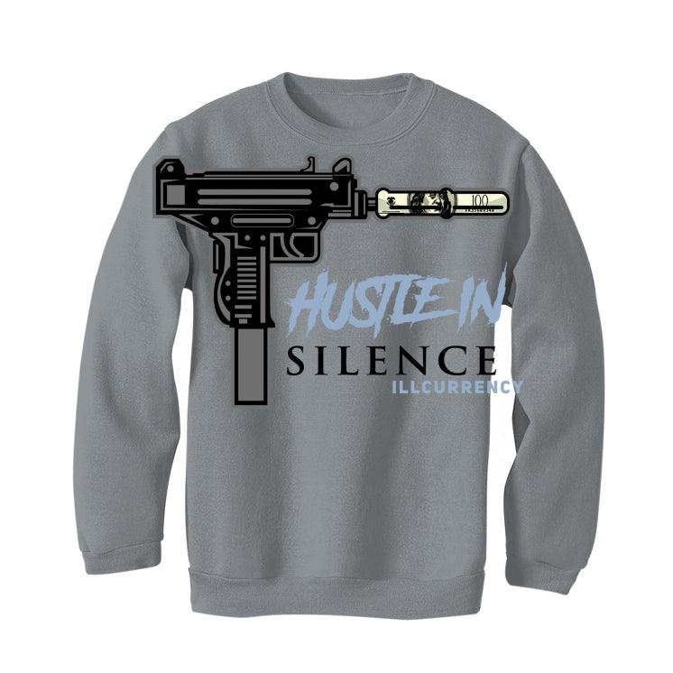 Air Jordan 11 Retro 'Cool Grey' 2021 Grey T-Shirt (Hustle in silence) - Image 3