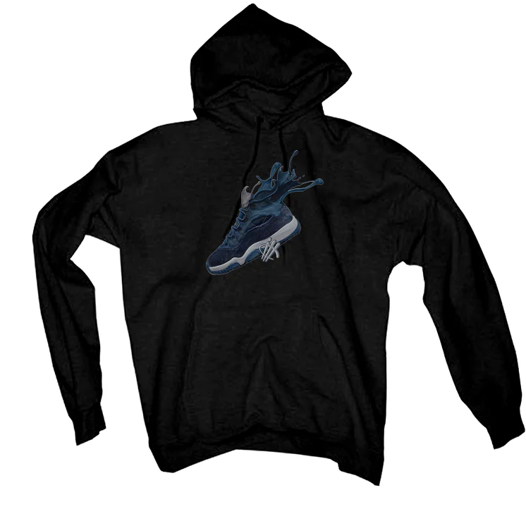 Air Jordan 11 WMNS “Midnight Navy” Black T-Shirt (SPLASH SHOE) - Image 3