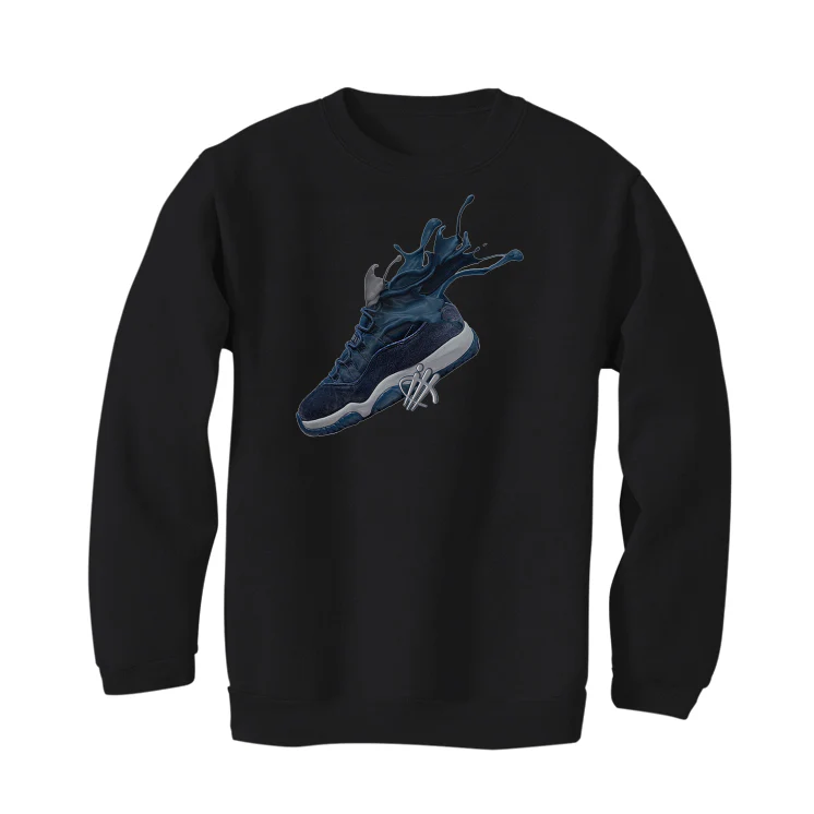 Air Jordan 11 WMNS “Midnight Navy” Black T-Shirt (SPLASH SHOE) - Image 4
