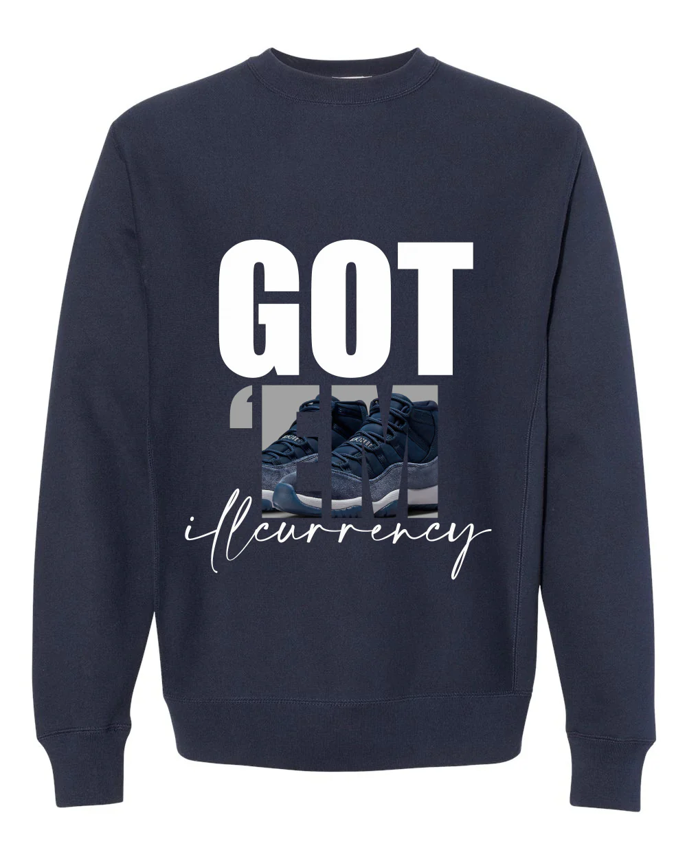 Air Jordan 11 WMNS “Midnight Navy” Navy Blue T-Shirt (Got Em) - Image 4