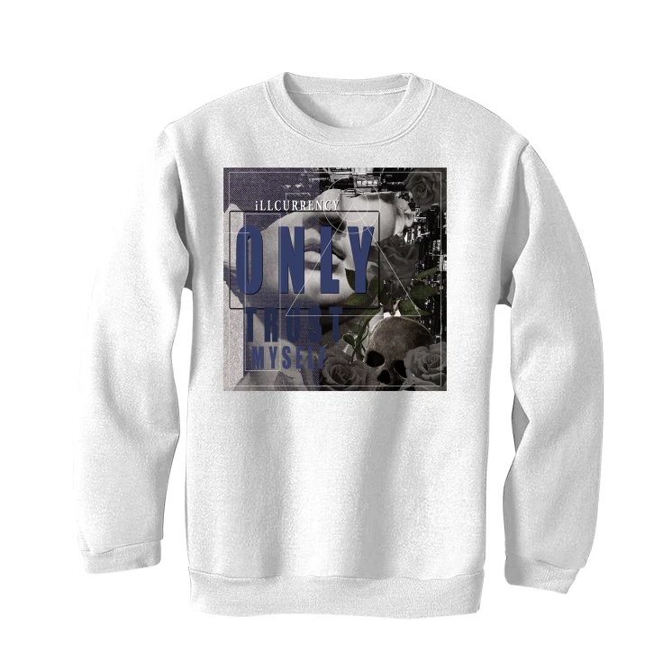 Air Jordan 11 WMNS “Midnight Navy” White T-Shirt (ONLY TRUST MYSELF) - Image 4