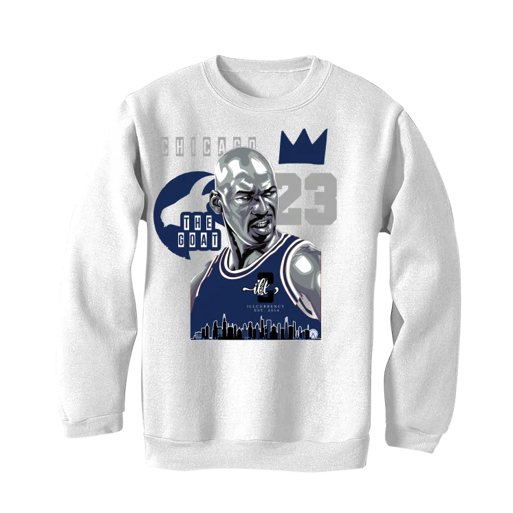 Air Jordan 11 WMNS “Midnight Navy” White T-Shirt (The Goat) - Image 4