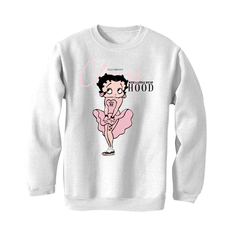 Air Jordan 11 WMNS “Neapolitan” | illcurrency White T-Shirt (Classy Betty) - Image 4
