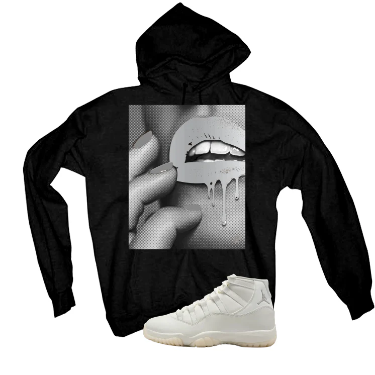 Air Jordan 11 WMNS Pearl Matching T-Shirt, Sweatshirts & Hoodies Black T-Shirt (Touch)| illcurrency - Image 3