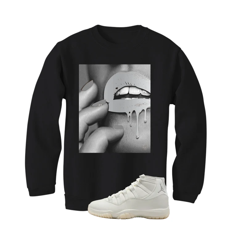 Air Jordan 11 WMNS Pearl Matching T-Shirt, Sweatshirts & Hoodies Black T-Shirt (Touch)| illcurrency - Image 4