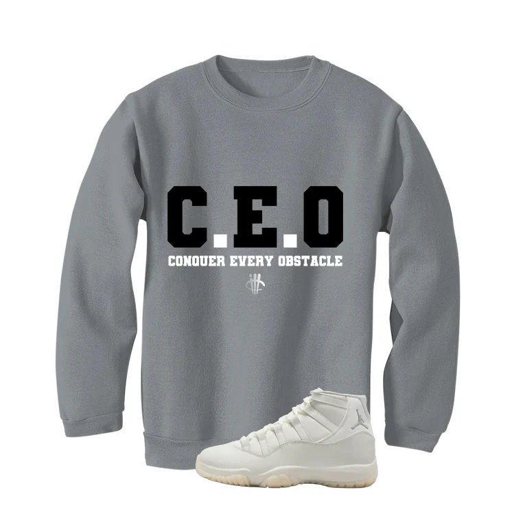 Air Jordan 11 WMNS Pearl Matching T-Shirt, Sweatshirts & Hoodies Grey T-Shirt (Ceo)| illcurrency - Image 4