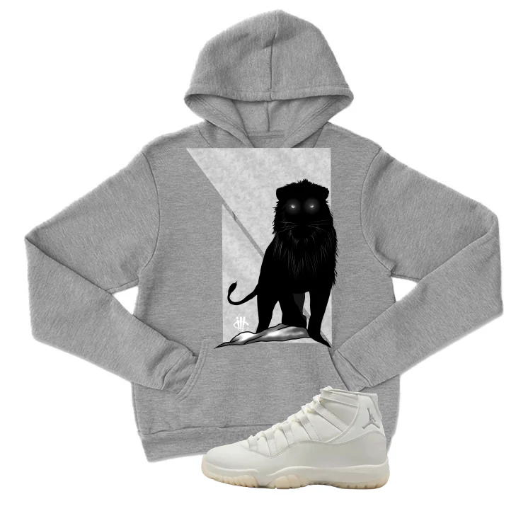 Air Jordan 11 WMNS Pearl Matching T-Shirt, Sweatshirts & Hoodies Grey T-Shirt (Lion)| illcurrency - Image 3