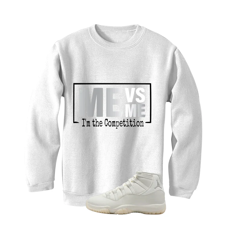 Air Jordan 11 WMNS Pearl Matching T-Shirt, Sweatshirts & Hoodies White T-Shirt (Me Vs Me)| illcurrency - Image 4