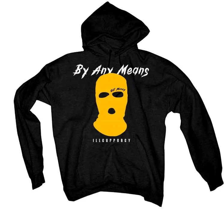 AIR JORDAN 12  BLACK AND YELLOW 2020 Black T-Shirt (By any means) - Image 3