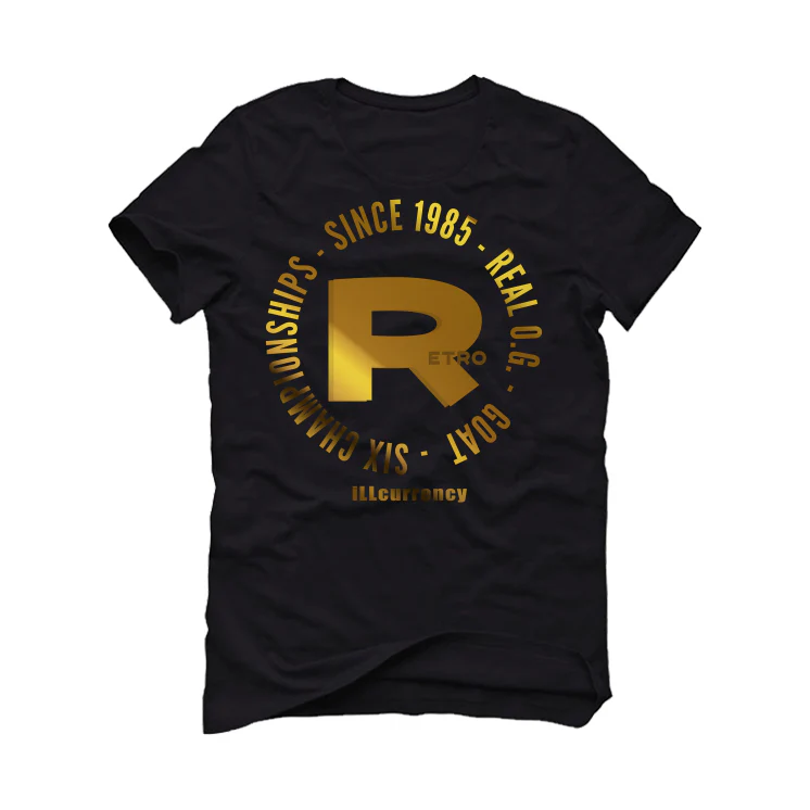 Air Jordan 12 “Black Taxi” Black T-Shirt (85) - Image 2
