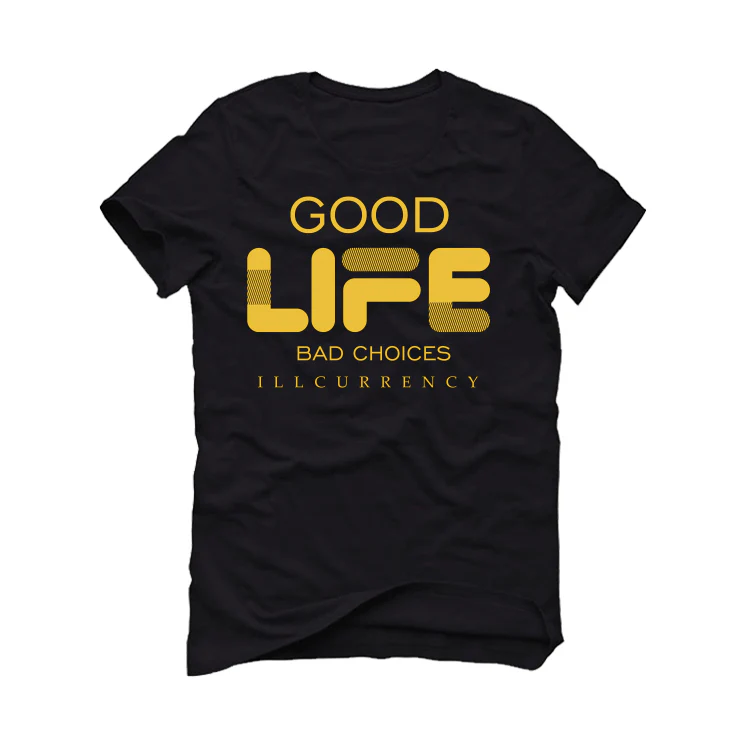 Air Jordan 12 “Black Taxi” Black T-Shirt (Bad Choices) - Image 2