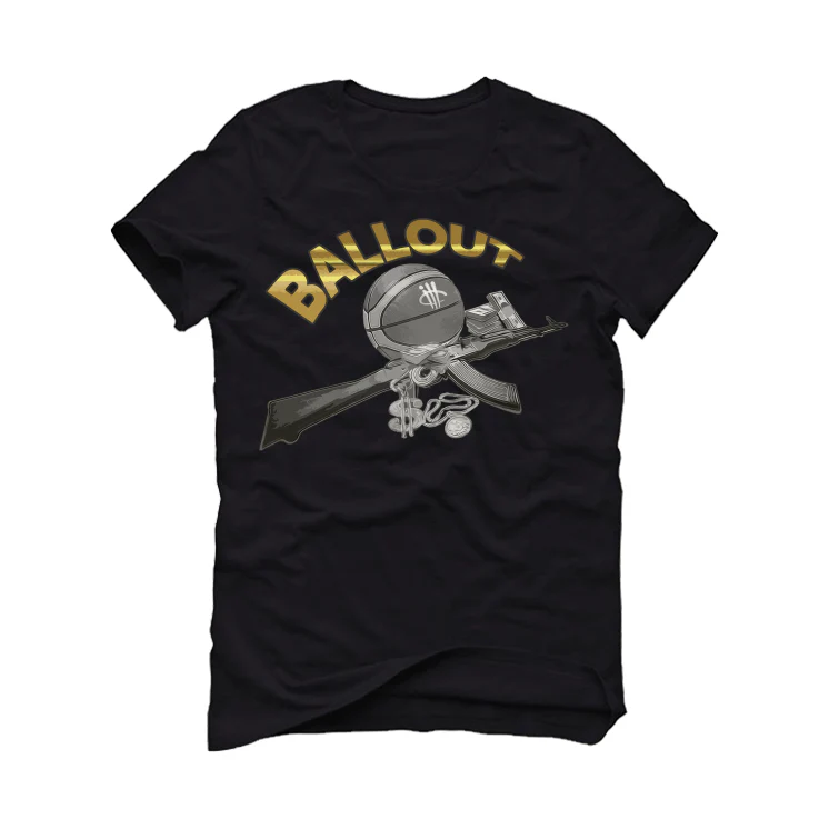 Air Jordan 12 “Black Taxi” Black T-Shirt (BALL OUT) - Image 2