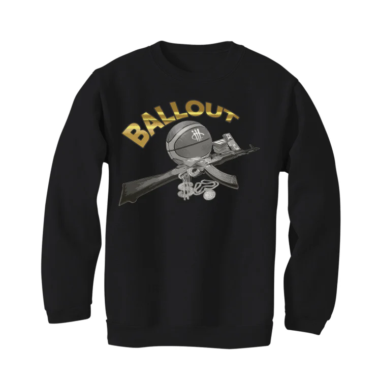 Air Jordan 12 “Black Taxi” Black T-Shirt (BALL OUT) - Image 4